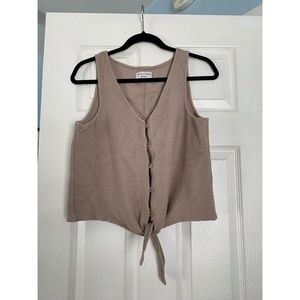 Madewell Tie Front Vest